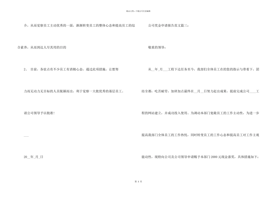 公司奖金申请报告3篇_第3页