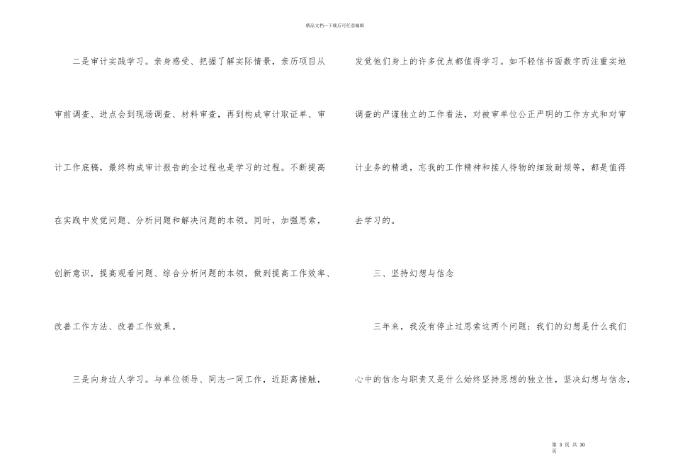 公司审计人员个人工作总结_第3页