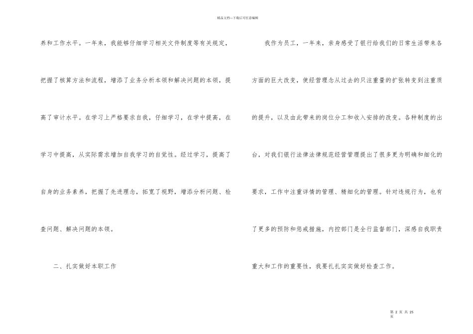 公司审计人员工作总结范本_第2页