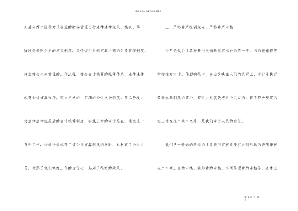 公司审计工作总结五篇_第3页