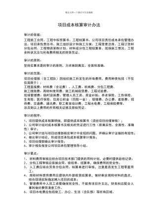 公司审计管理办法