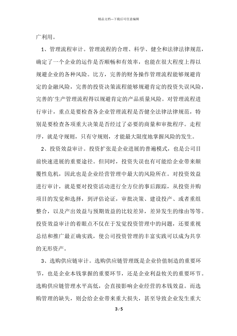 公司审计师工作计划_第3页