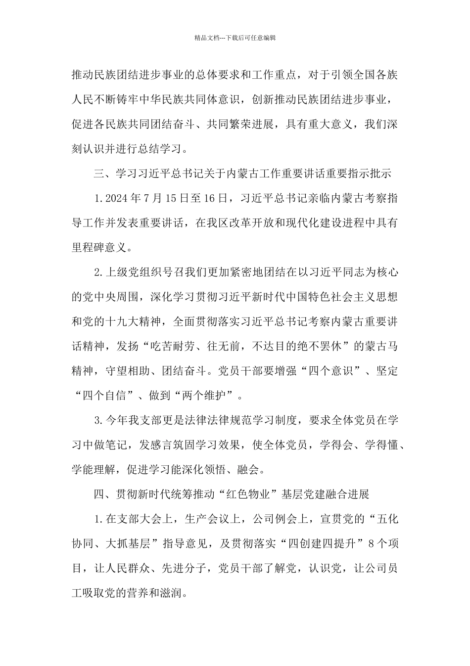 公司支部书记2024年述职报告_第2页