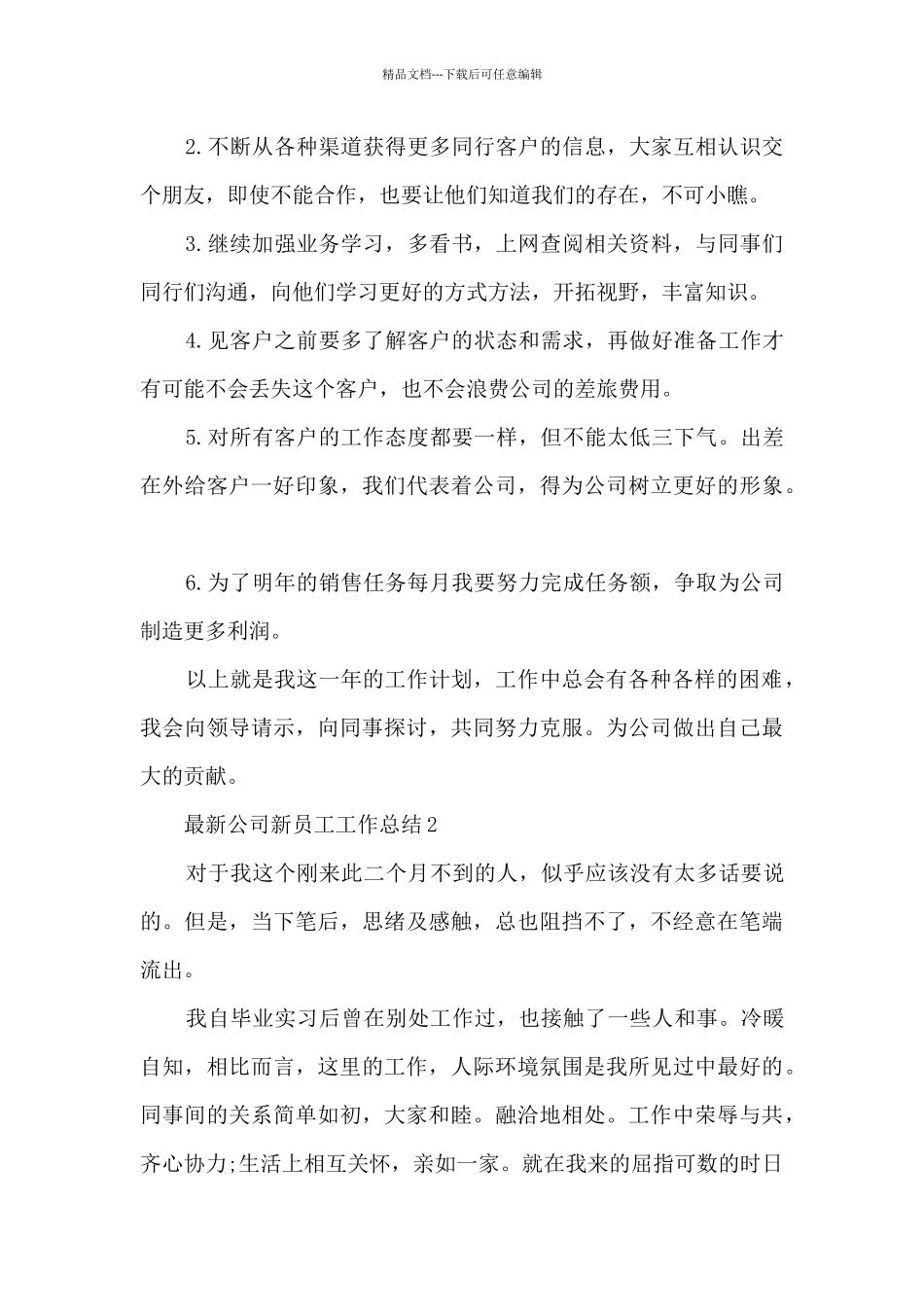 公司新员工工作总结5篇_第2页