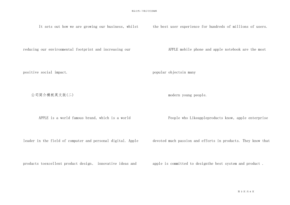 公司简介模板英文版_第3页