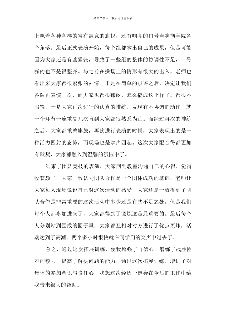 公司组织团队建设活动总结范文五篇_第3页