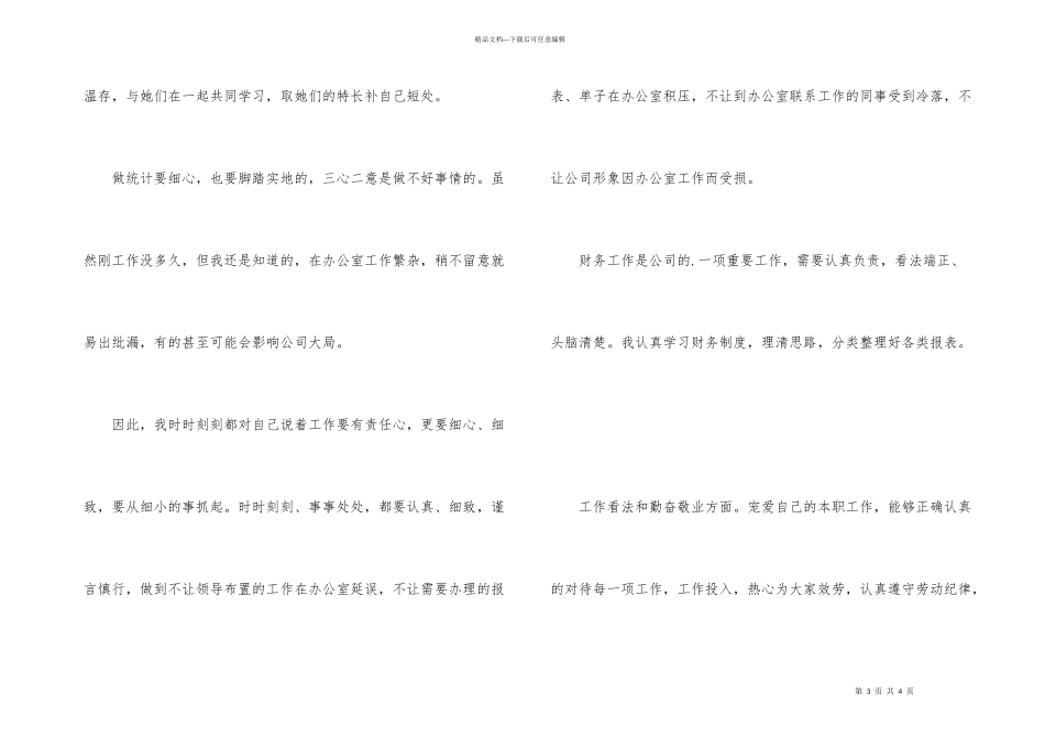 公司财务统计年终工作总结_第3页