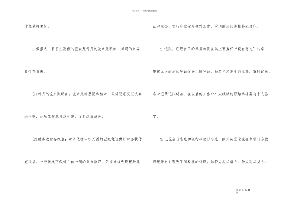 公司财务试用期的工作总结_第2页