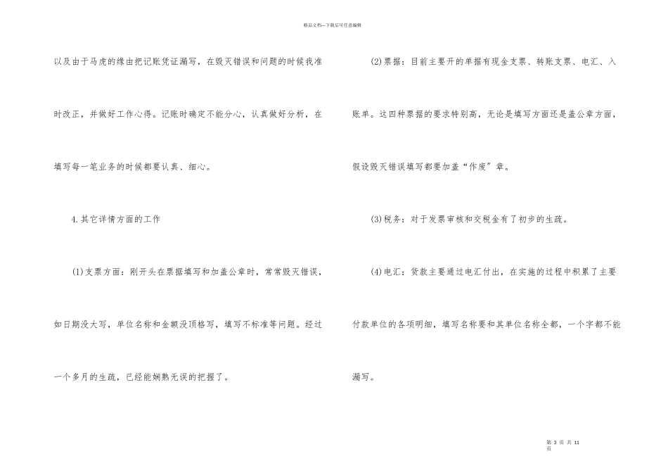 公司财务试用期的工作总结_第3页