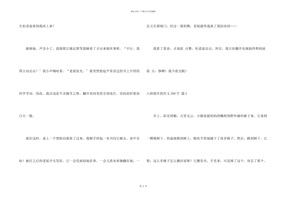 六年级年的300字汇编10篇_第2页