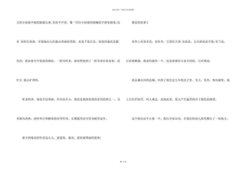 六年级菊花的故事_第2页