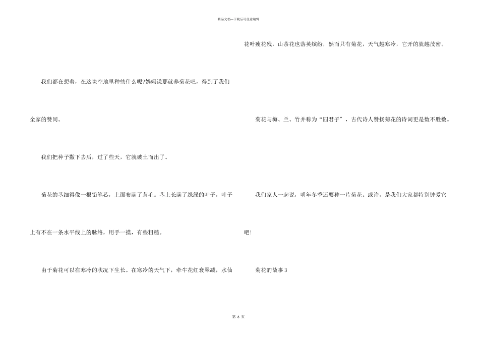 六年级菊花的故事_第3页