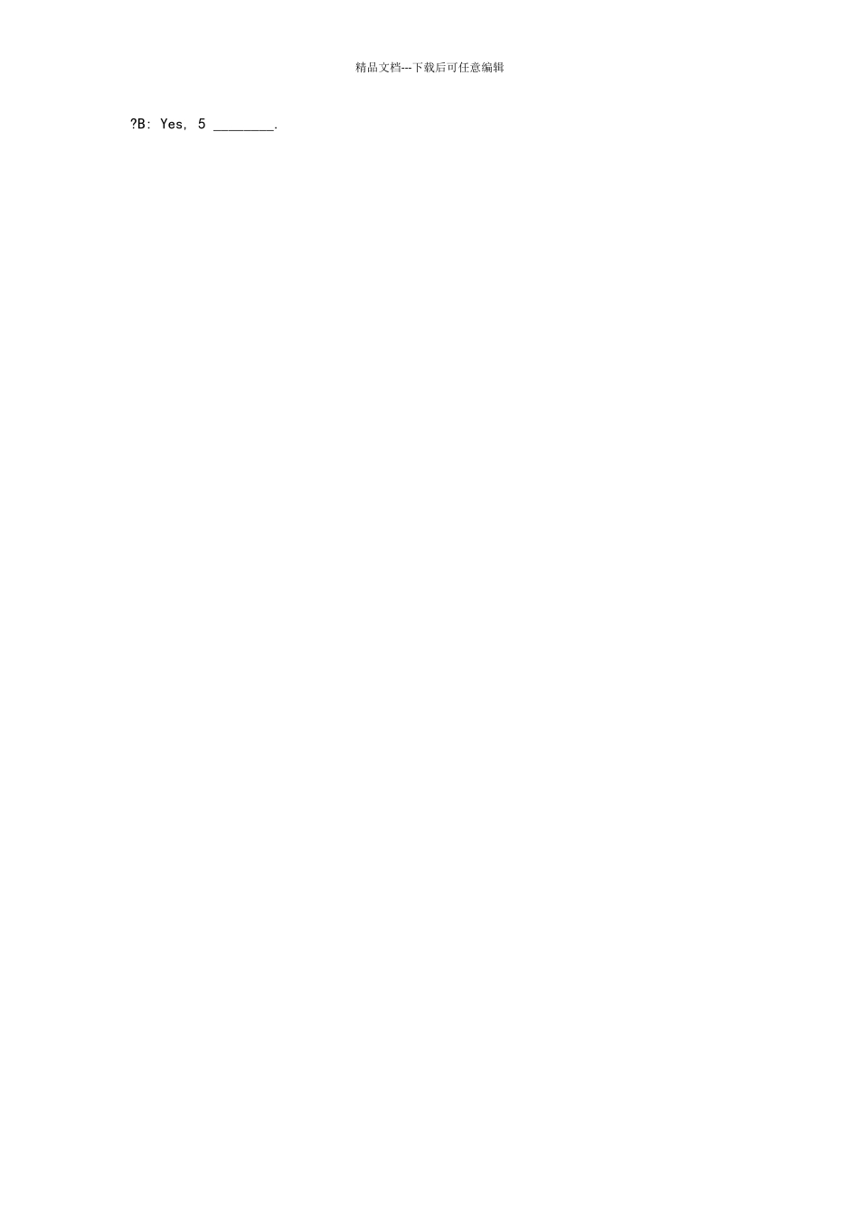 六年级英语口语练习_第3页