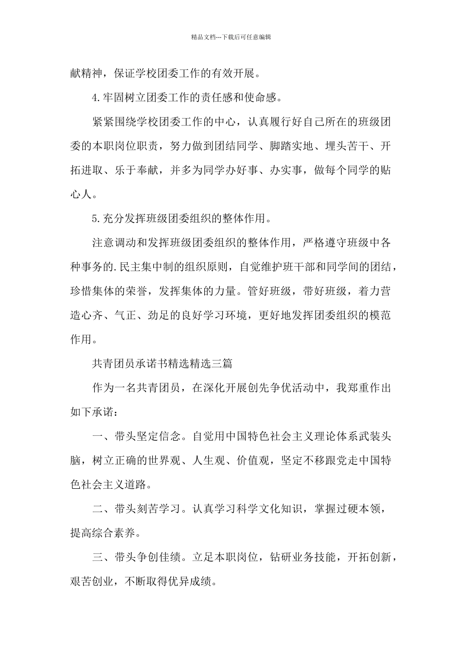 共青团员承诺书精选精选三篇_第3页