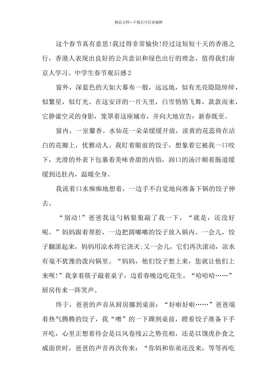 关于中学生春节观后感_第2页