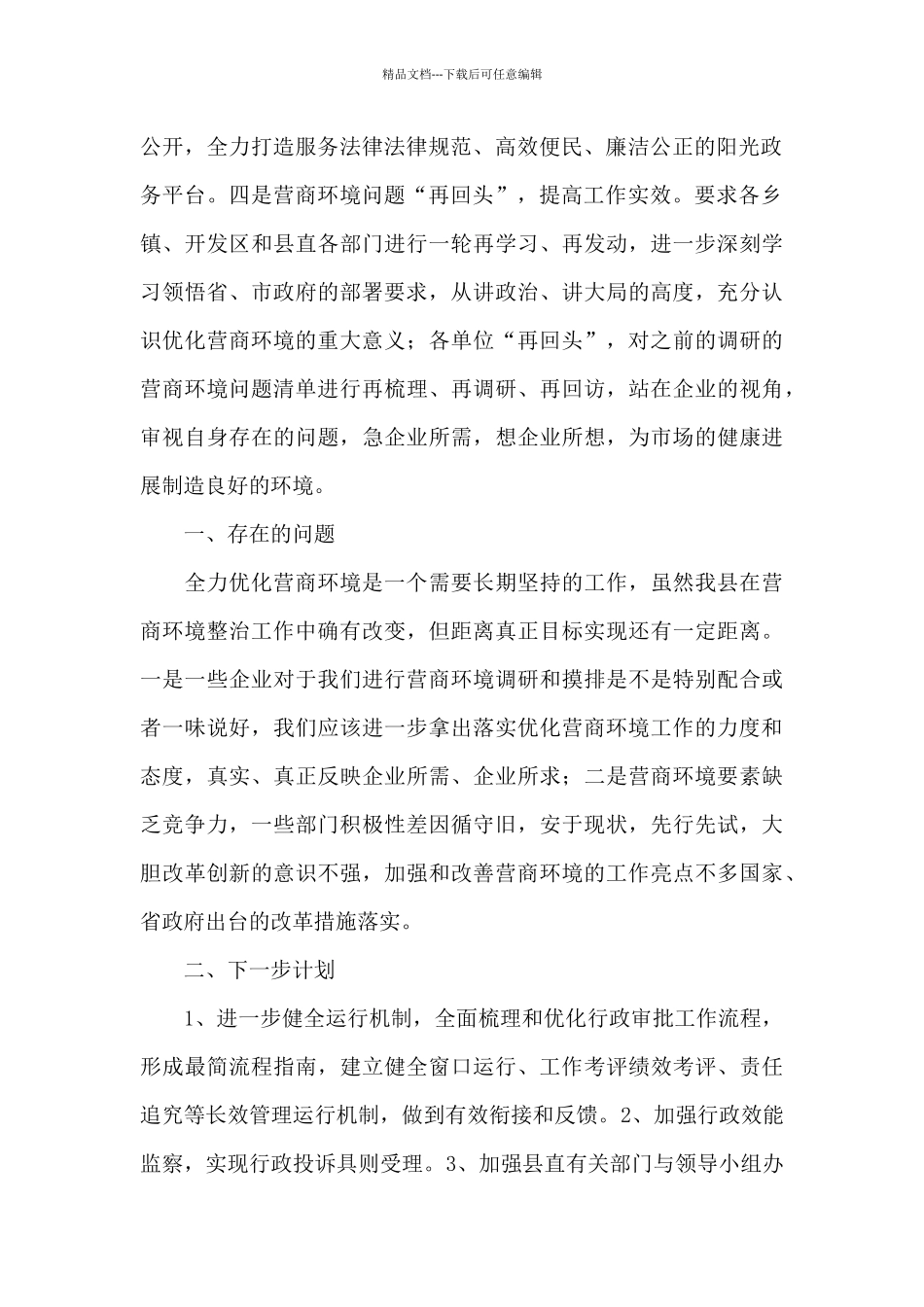 关于优化政务服务体系营商环境的工作进展情况汇报_第2页