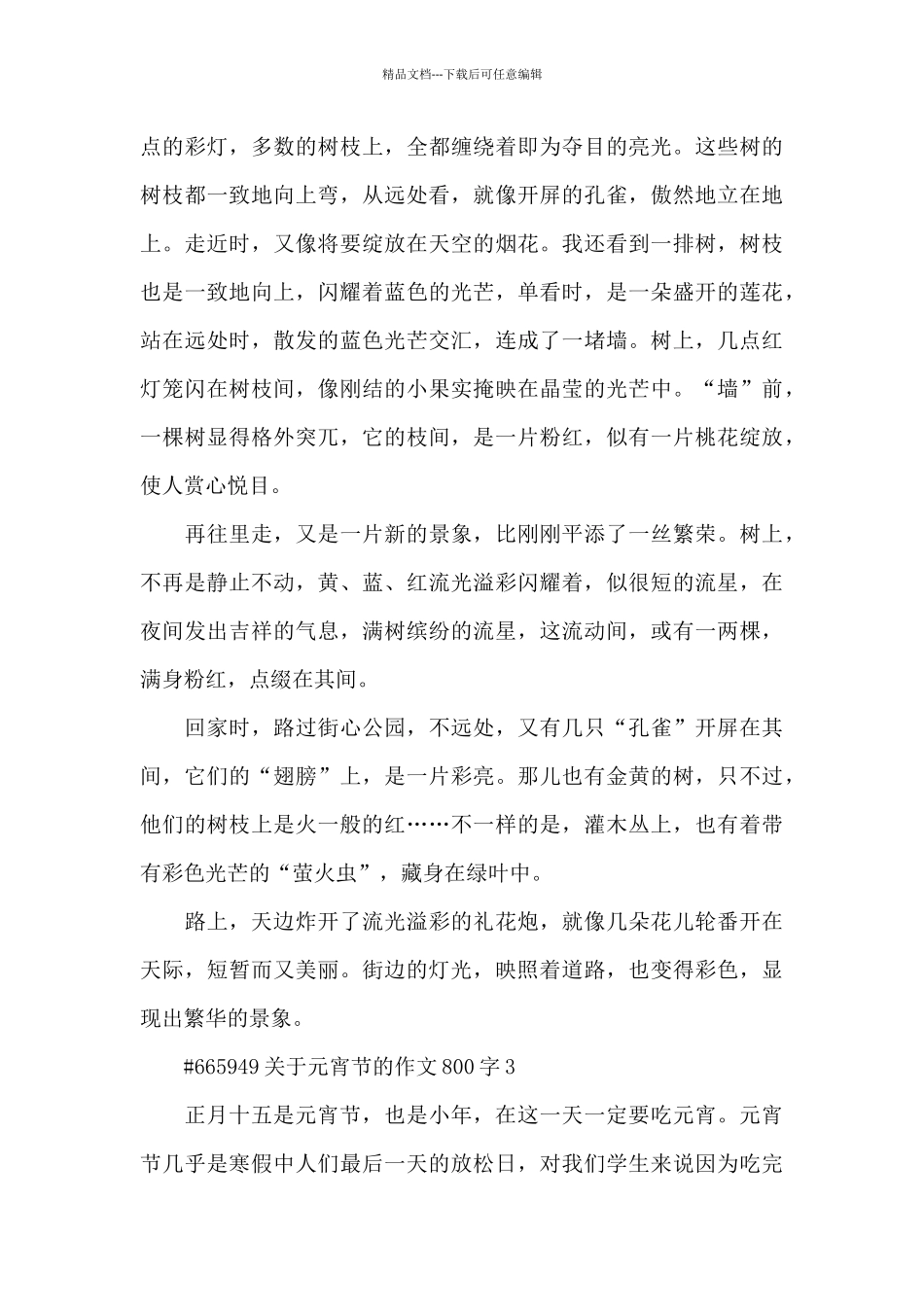关于元宵节的作文800字6篇_第3页