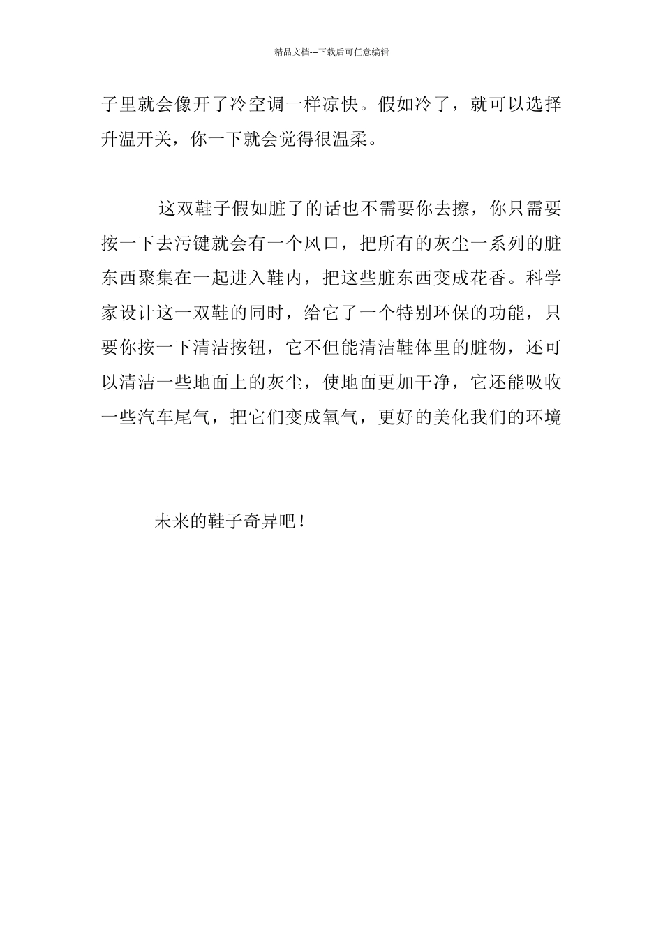 关于写未来的鞋子：未来的鞋子_第3页