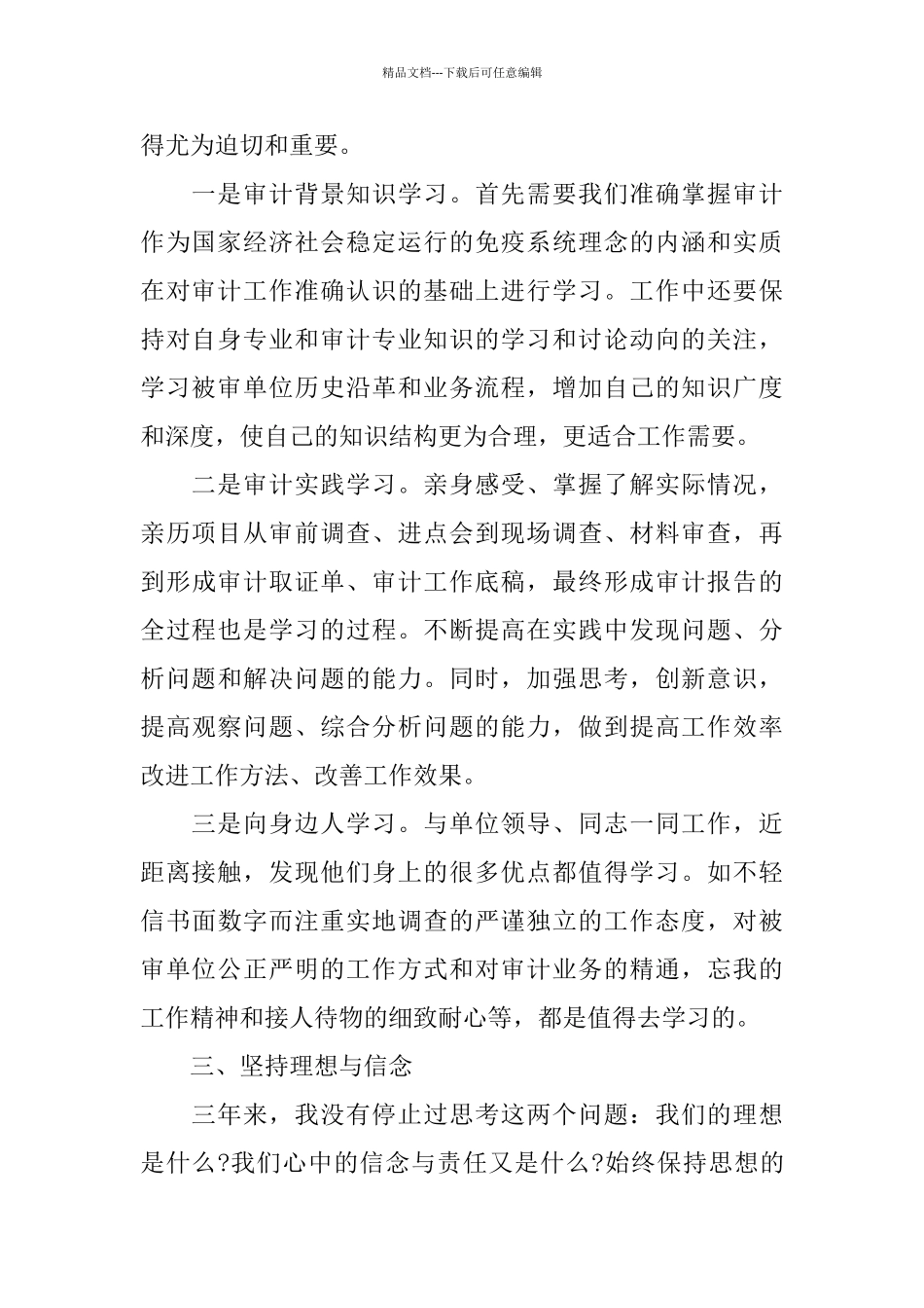 关于审计工作心得体会5篇_第2页