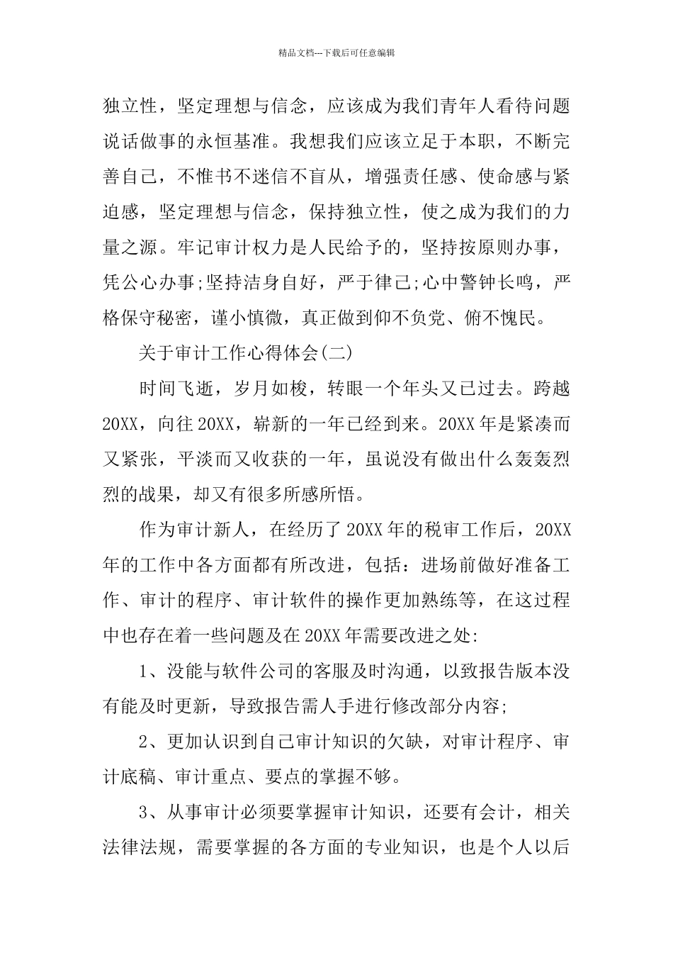 关于审计工作心得体会5篇_第3页