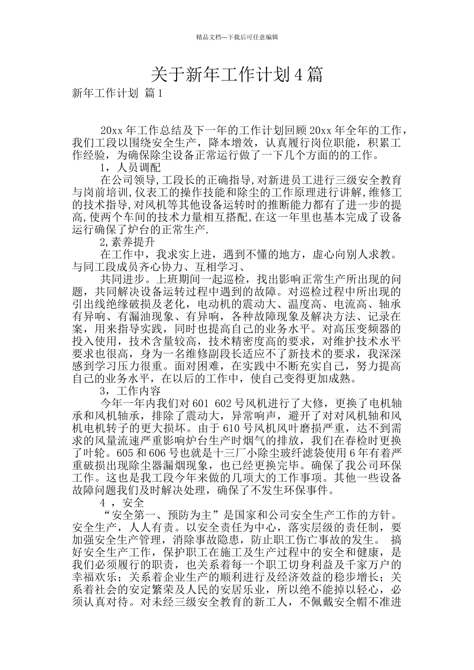 关于新年工作计划4篇_第1页