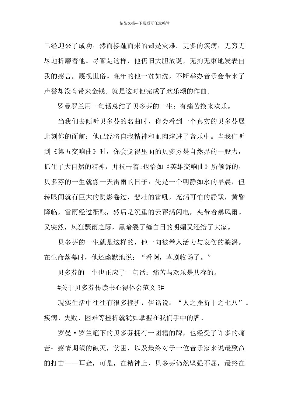 关于贝多芬传读书心得体会范文五篇_第3页