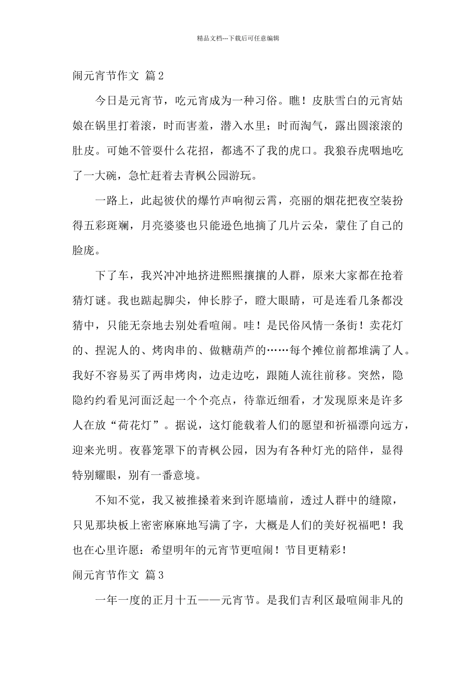 关于闹元宵节作文8篇_第2页