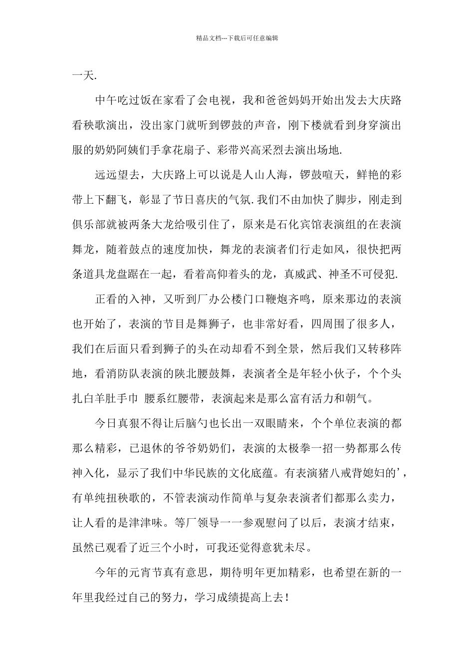 关于闹元宵节作文8篇_第3页