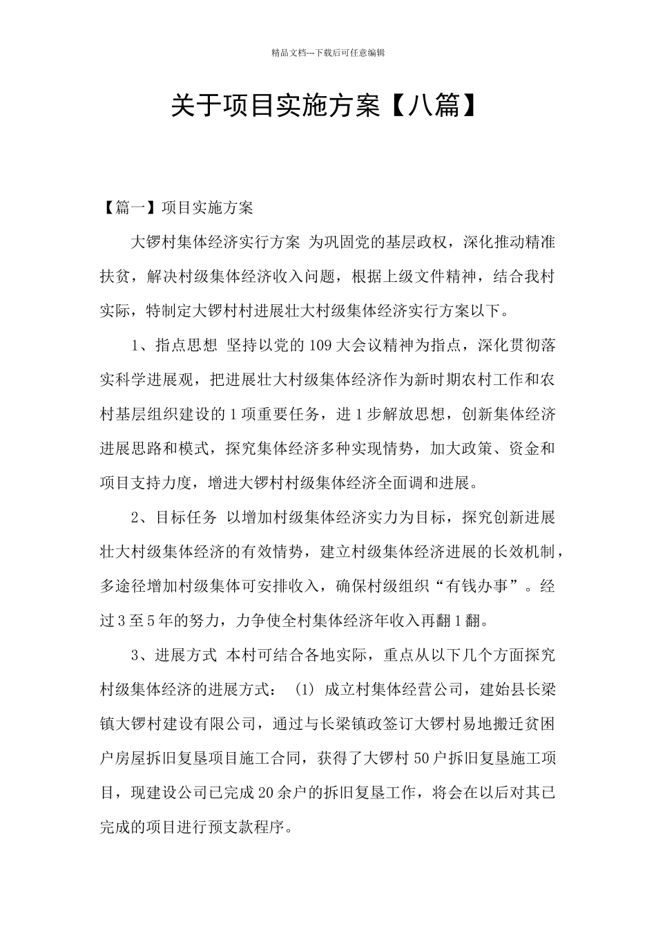 关于项目实施方案_第1页