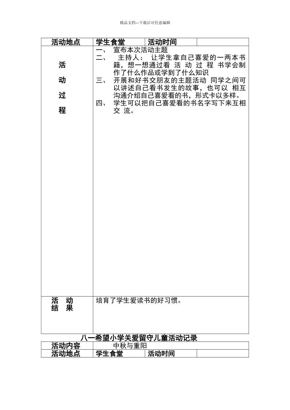 关爱留守儿童活动记录_第2页