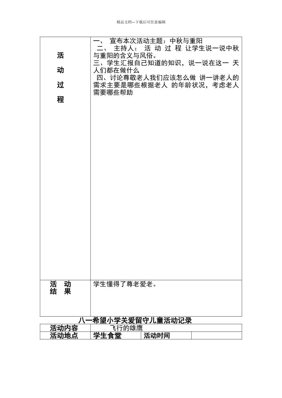 关爱留守儿童活动记录_第3页