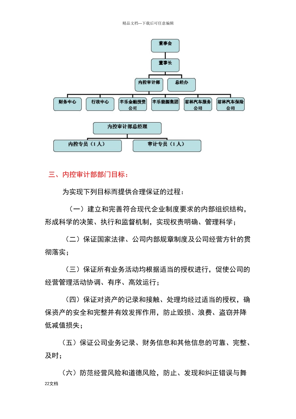 内控审计部组织结构图_第2页