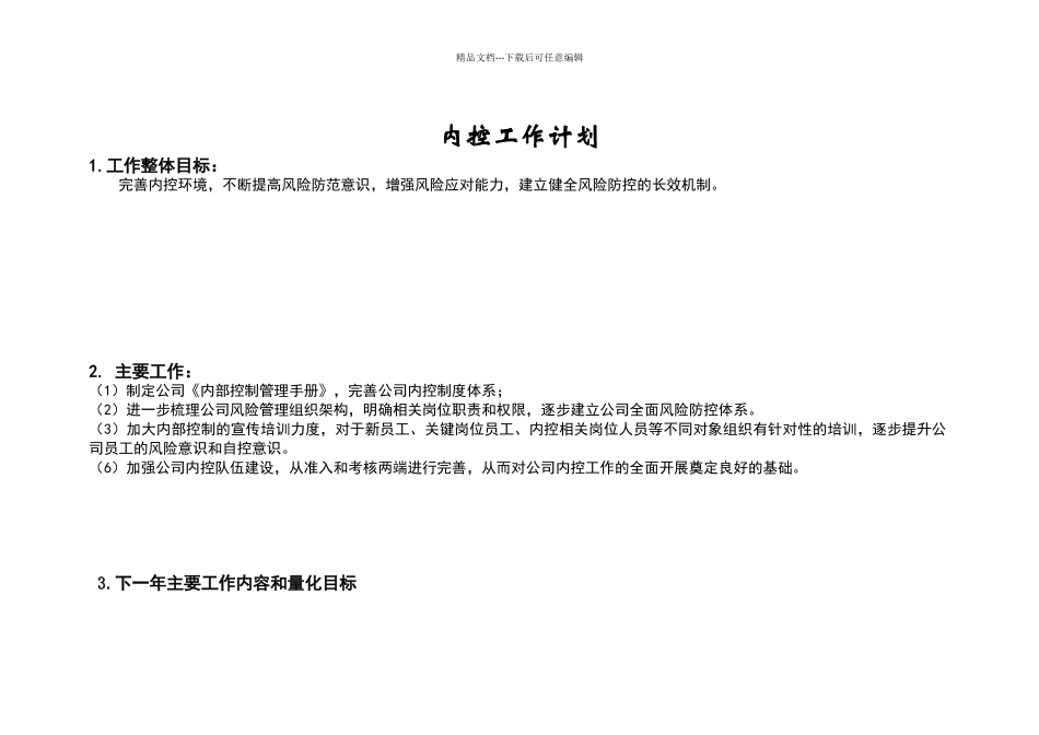 内控工作计划_第1页