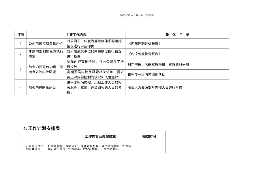 内控工作计划_第2页