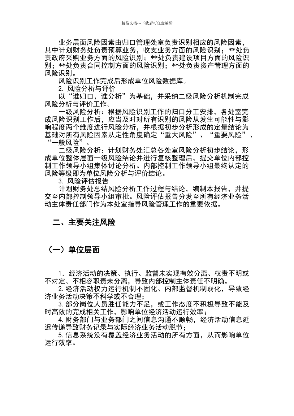 内控风险评估报告_第2页