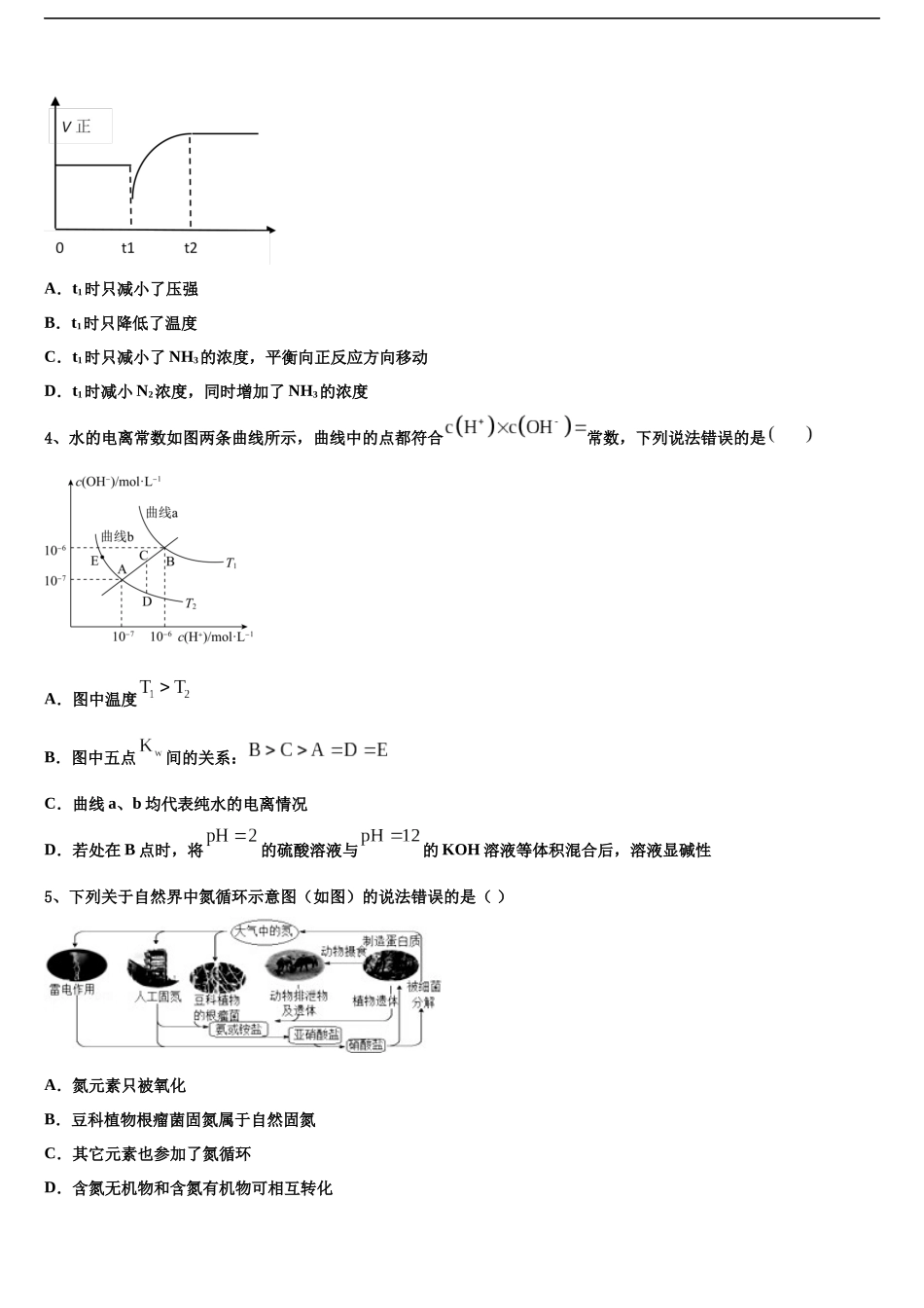 内蒙自治区赤峰市古翁牛特旗乌丹第一中学高三第五次模拟考试化学试卷含解析_第2页