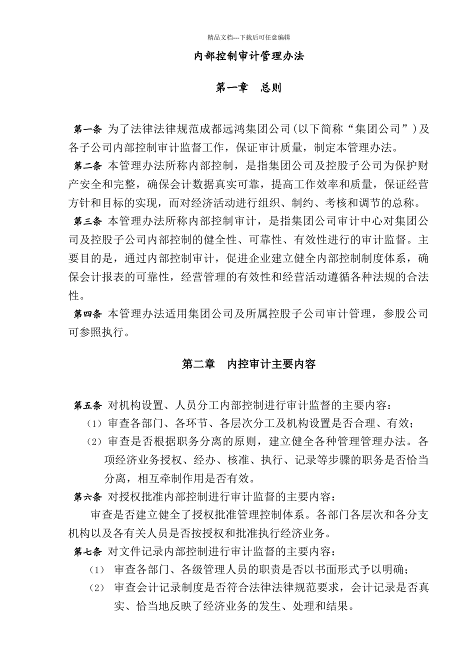 内部控制审计管理办法_第1页