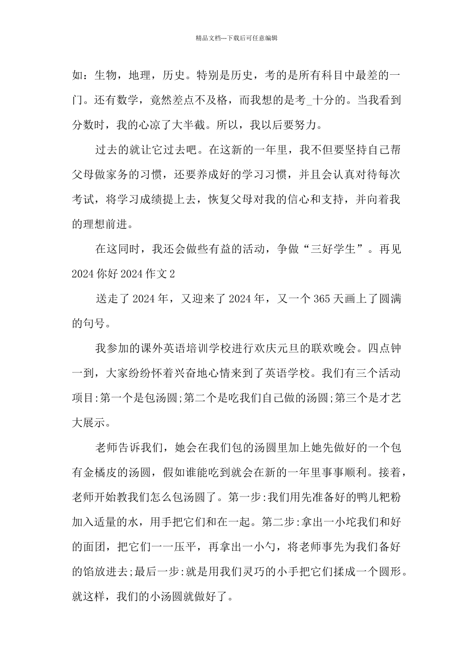 再见2024你好2024作文优秀十篇_第2页