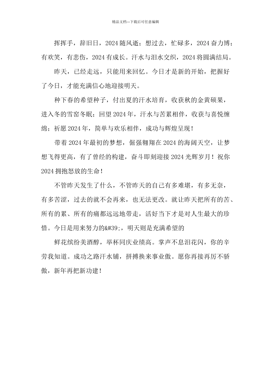 再见2024年你好2024年作文三篇_第3页