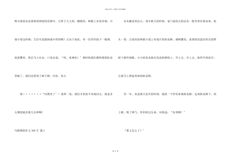 写植物的300字集合6篇_第3页