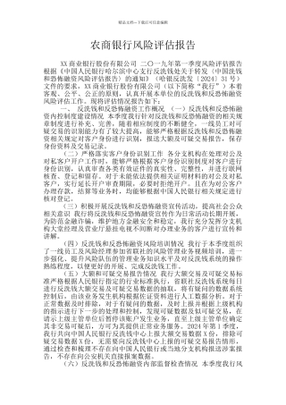 农商银行风险评估报告