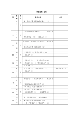 2025年教科版小学语文五年级下册教案全册