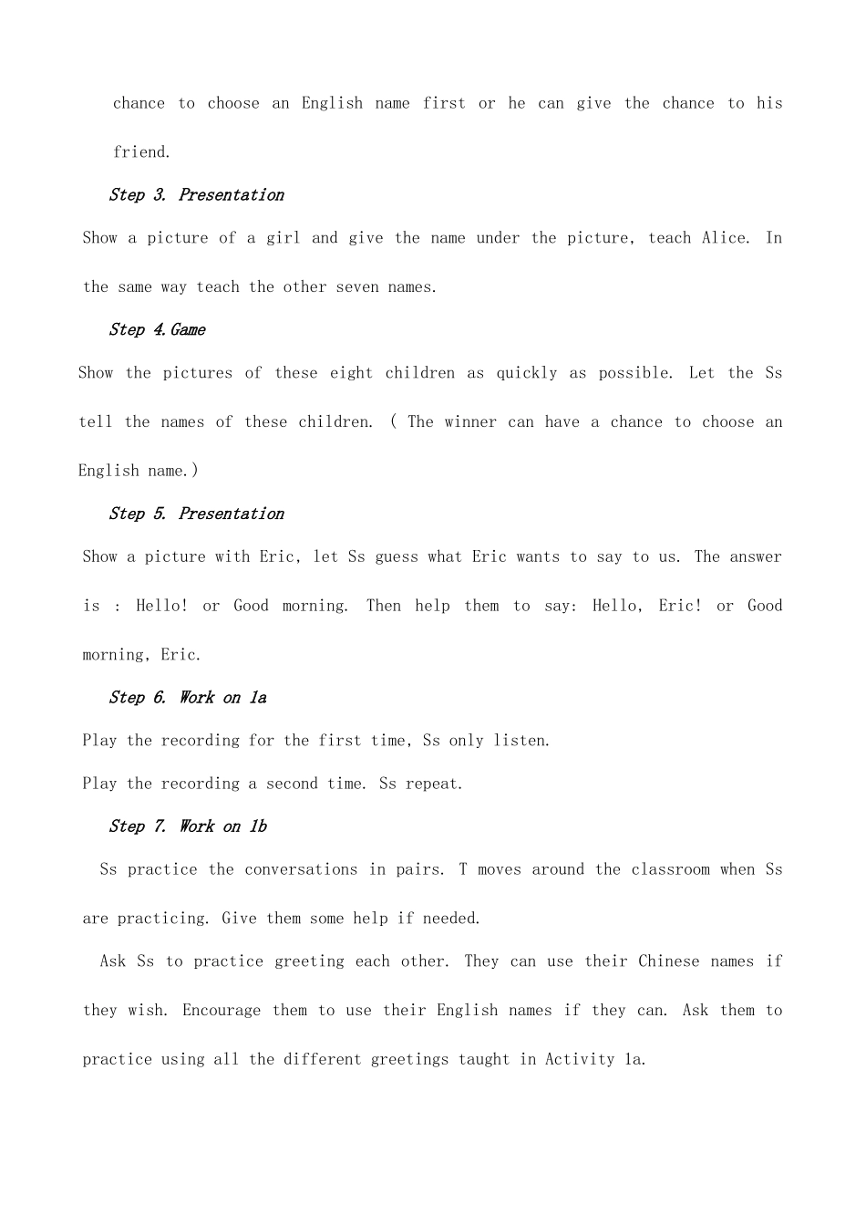 2025年新目标人教版七年级英语上册全套教案jw_第2页