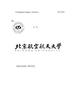2025年最优化方法大作业