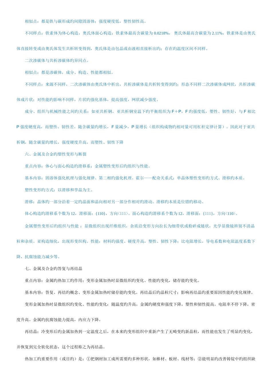 2025年材料科学基础知识点总结_第3页