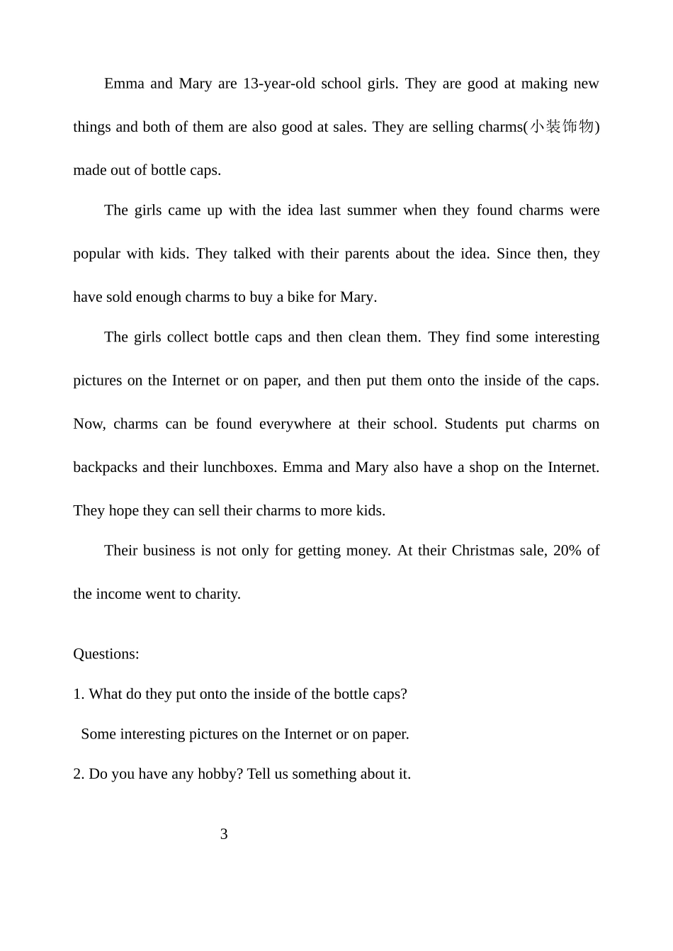 2025年生英语面试读短文材料教师用_第2页