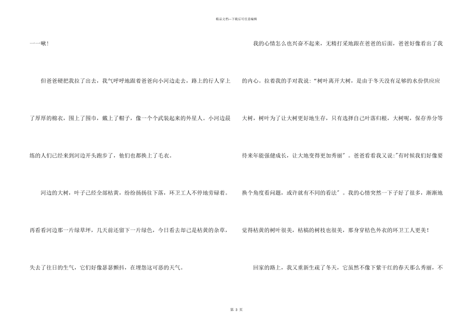 冬景的集合14篇_第3页