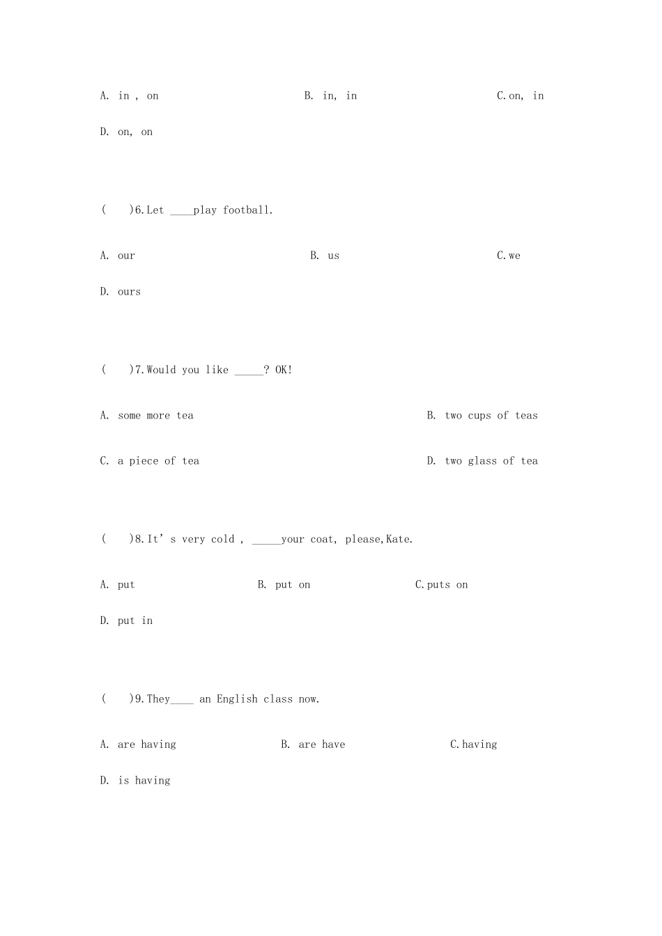 2025年小升初英语试题选编_第3页