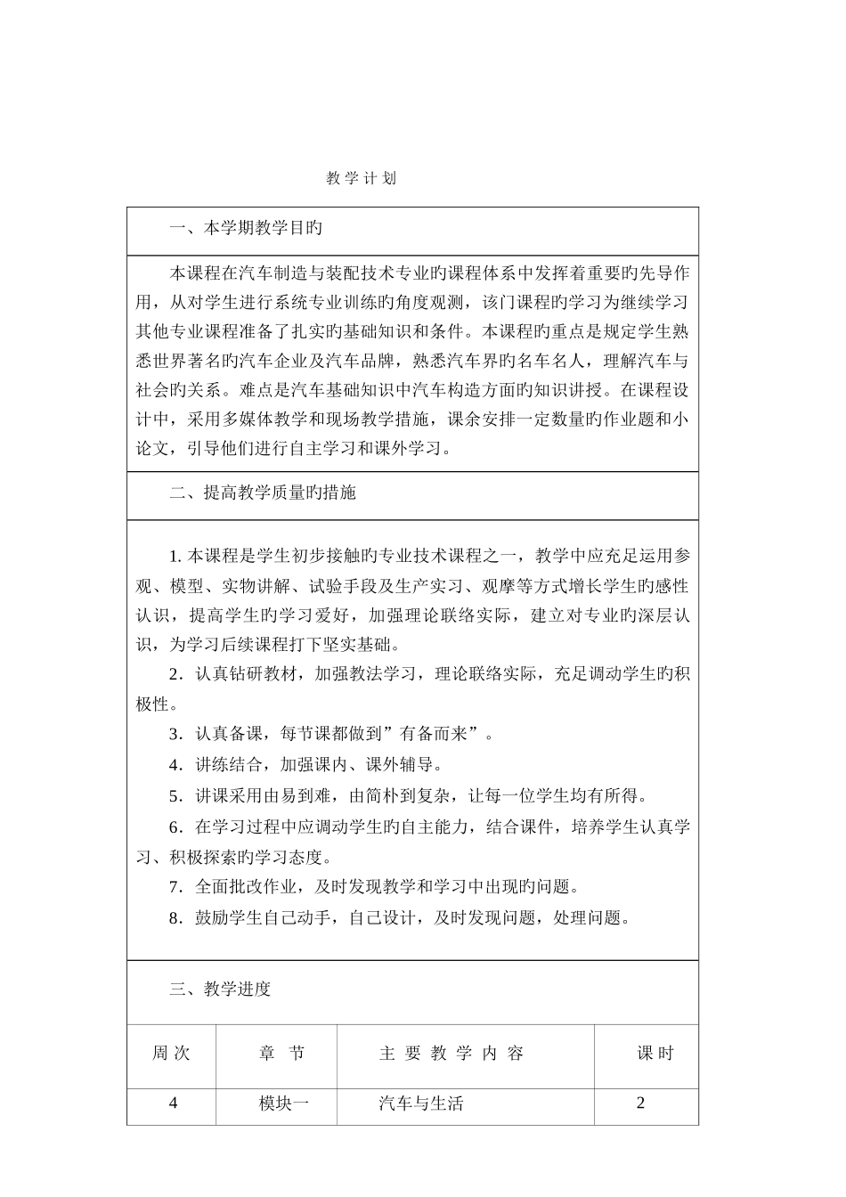 2025年汽车文化全套教案_第2页