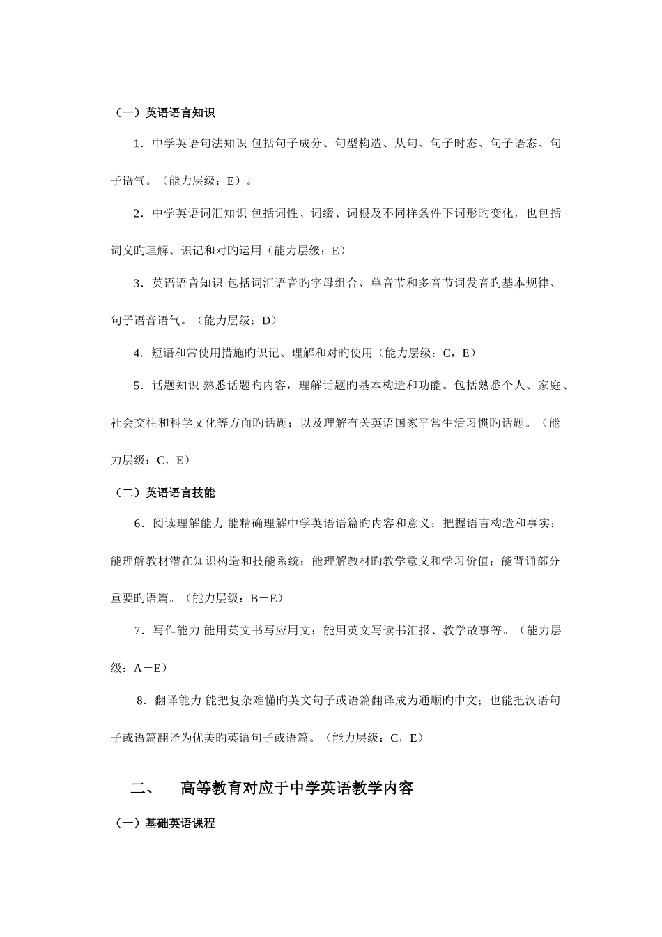 2025年浙江省教师招聘考试中学英语学科考试说明_第3页